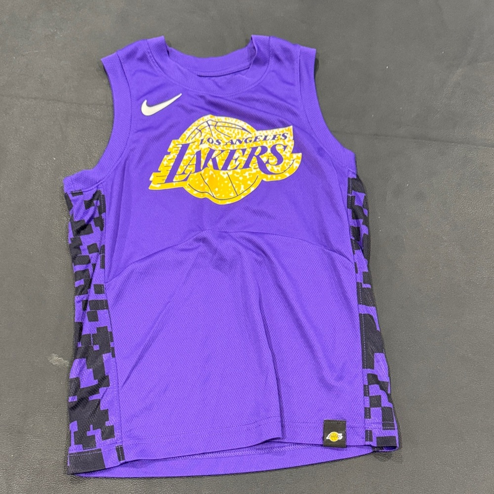 Nike Kids Purple and Black Lakers Jersey